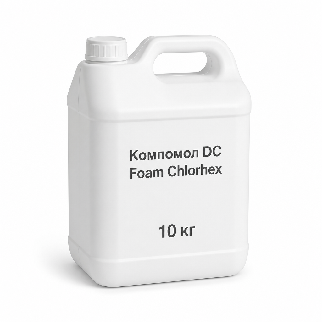 Иллюстрация ИИ — Компомол DC Foam Chlorhex — для гигиены вымени до доения (упаковка 10 кг)