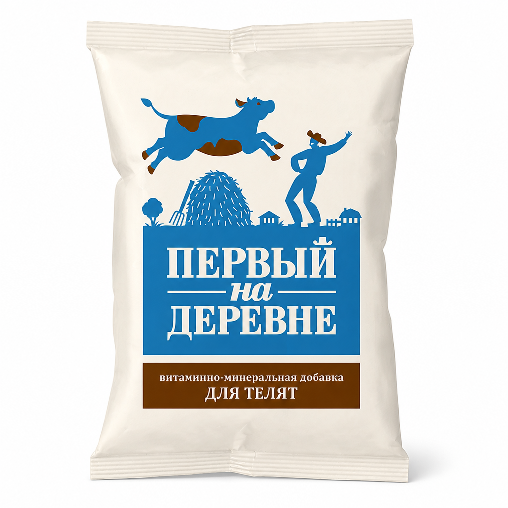 "Первый на деревне" Минерально-витаминная смесь МИНВИТ — для телят (упаковка 1 кг)