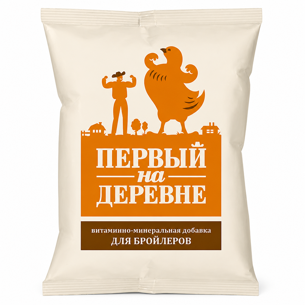 "Первый на деревне" Премикс — для цыплят-бройлеров (упаковка 0,5 кг)