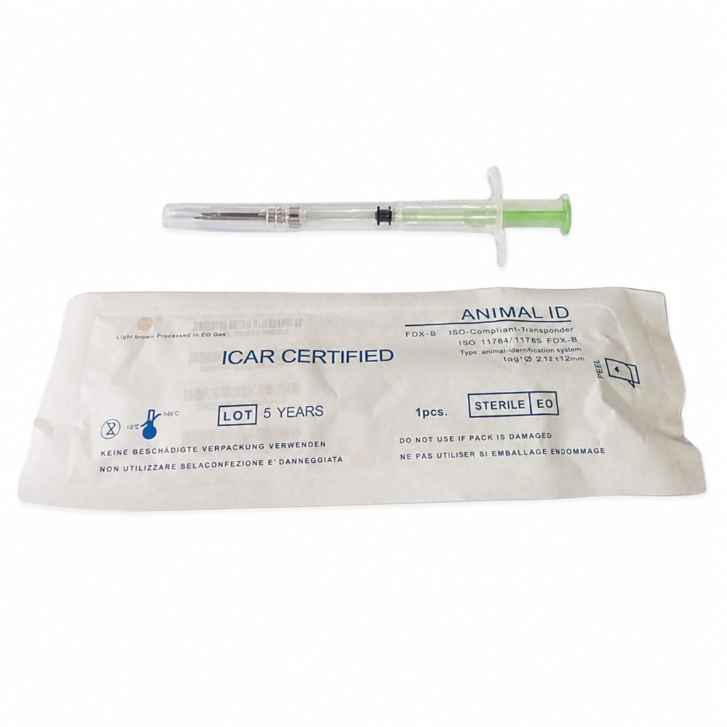 Фото — Микрочип в шприце ВТС VetFlex 2,12х12 мм, FDX-B