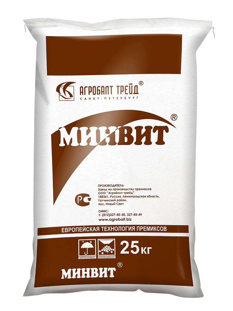 Смесь буферная МИНВИТ® 1-4.2 M с магнием для предупреждения (снижения) ацидоза рубца для КРС и дойны