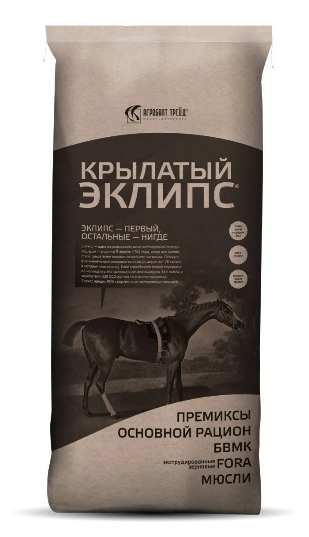 Крылатый Эклипс® Комбикорм-концентрат для спортивных лошадей. Баланс (25 кг)
