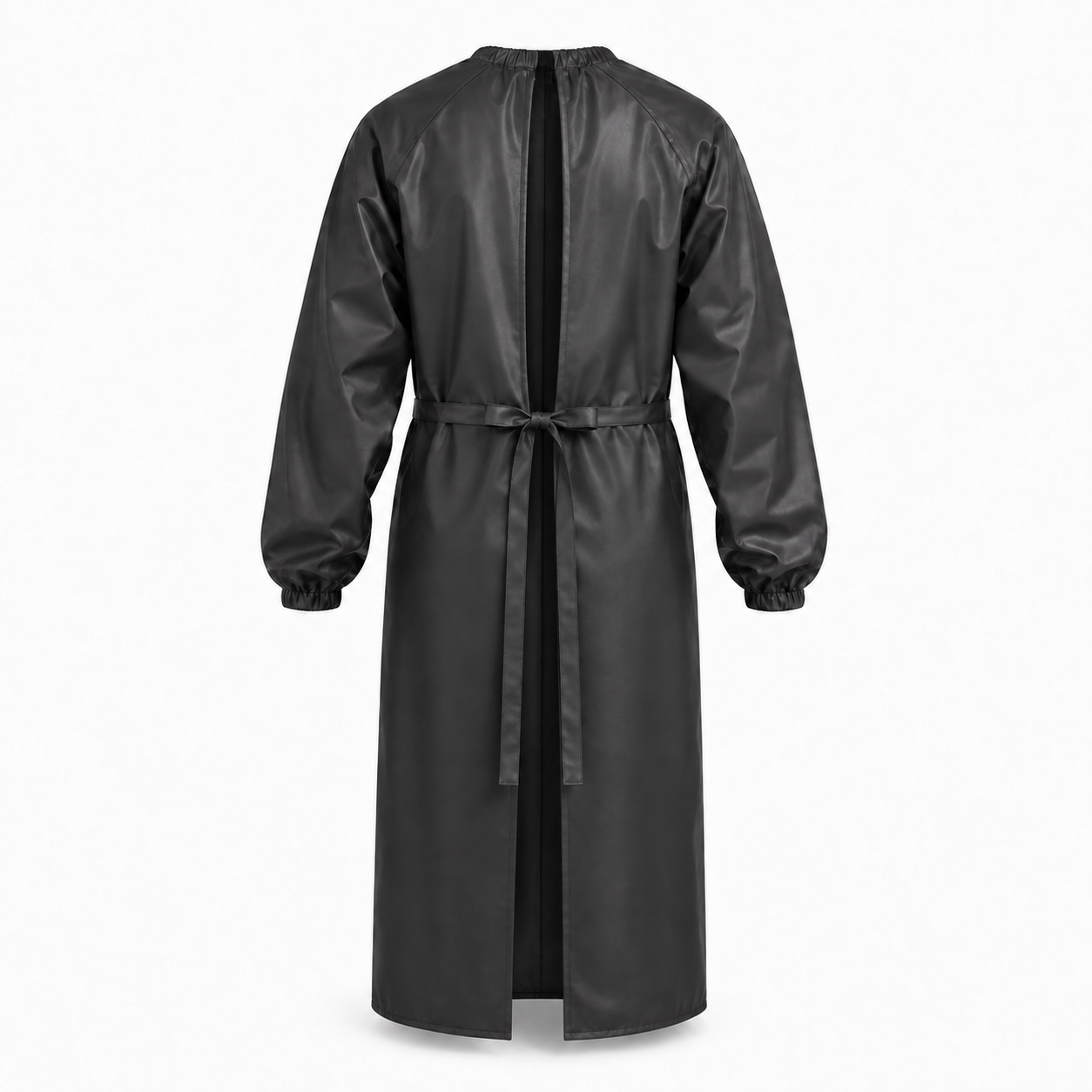 Фартук влагозащитный с рукавами без карманов (Oxford 900D PU 5000, Черный)