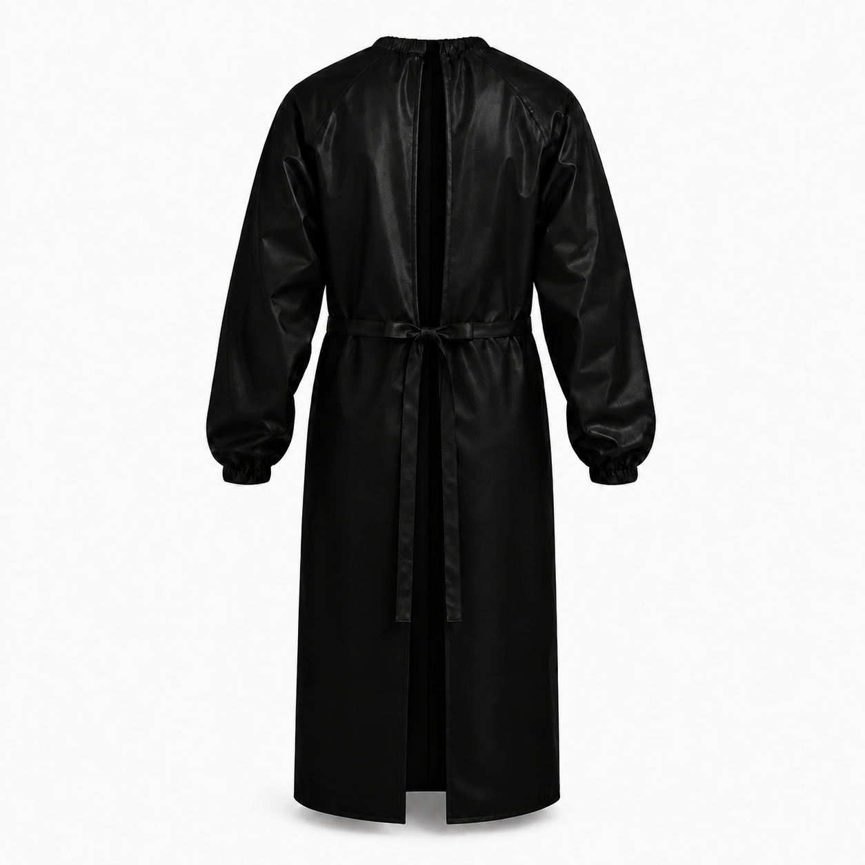 Фартук влагозащитный с рукавами без карманов (Oxford 900D PU 5000, Черный)